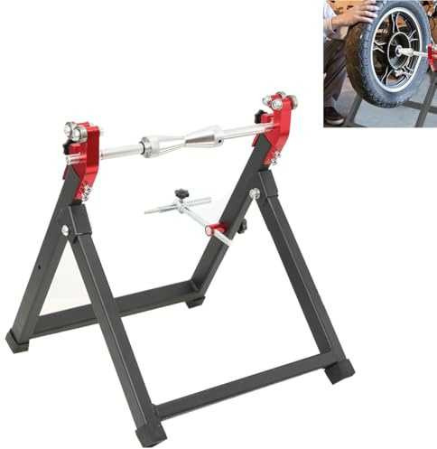CDZHLTG Motorrad Auswuchtvorrichtung Wuchtmaschine Wuchtbock Auswuchtgerät bis 23'', Radwuchtmaschine Rad Static Balancer Zentrierständer Halter für Motorradräder, faltbares Design