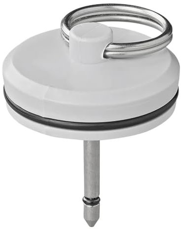 Multibros Siphon Verschlussstopfen mit Stift – Ø33 mm oder Ø39 mm – für Abfluss & Siphon | Waschbecken Stopfen für Wohnmobil, Wohnwagen, Küche & Bad | Geruchsverschluss & Abdichtung (Ø33)