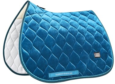 Harrison Howard General Purpose Saddle Pad for Horse Riding Training English Saddle Pad Soft Cushioning for Horse Back Star Command Blue