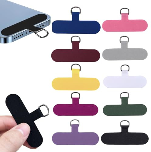 20 Parches Almohadillas Universales, para Cadena de Teléfono Móvil colgar, Parches colgante para movil, Parche Paño de Curado con Anillo de Metal, Ultrafino Duradero, para Mayoría de Las Fundas
