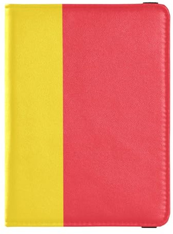 Portafoglio per passaporto e carte di vaccino in pelle con bandiera del Belgio, portafoglio combinato per passaporto da viaggio con slot per carte di vaccinazione, copertura per passaporto con blocco