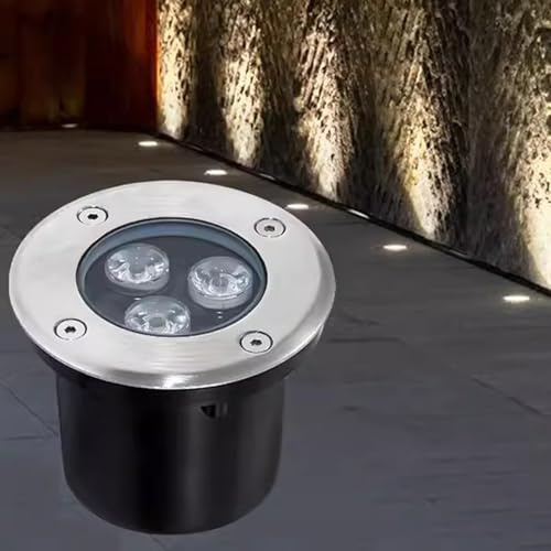 LED-trädgård, infällda utomhuslampor, IP66 vattentät golvlampa, 50 W landskapsbelysning för trädgård, terrass, trappor och gångvägar - inbyggda gröna lysdioder, AC85-110