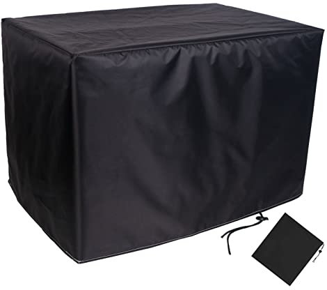 Negro Funda para Muebles de Jardín Impermeable 50x50x50cm Cubierta de Muebles de Jardin Patio Exterior 420D Paño Oxford Cuadrado / Rectangular Funda Protectora para Mesas y Sillas al Aire Libre