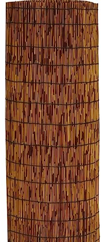 Schilfrohr Fechten Balkon Sichtschutz, Natürliche Schilfrohrmatte Windschutz Sonnenschutz, Schilfrohr Blickschutz und Windschutz, Bambus Sichtschutz Holzzaun für Offene Terrasse und Gartenzäunen ( Col