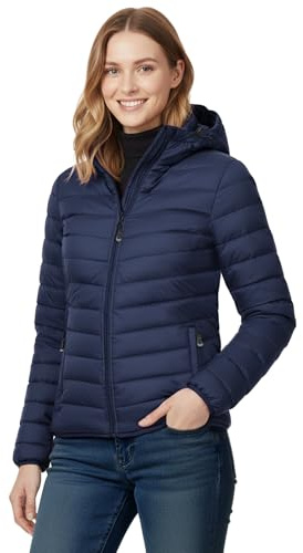 33,000ft Veste matelassée matelassée légère et chaude à capuche pour femme