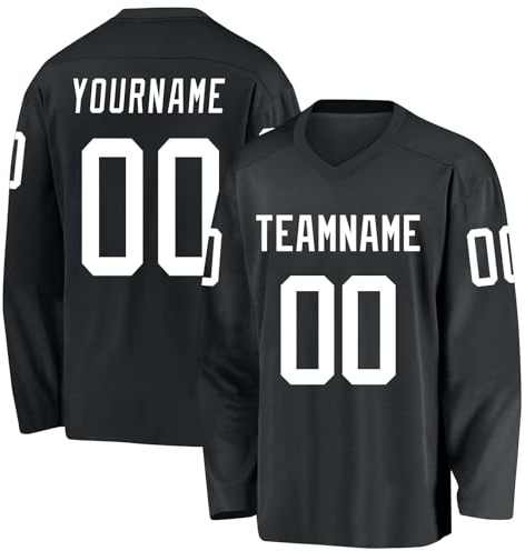 Yunshenla Trikot Hockey Kinder Personalisiert Deine Team Wear Namen und Teamnummer Ausbildung der Hockeyteams Bequeme Atmungsaktive und Schnell Trocknende Trainingsanzüge(03 Hockey-Shirt)