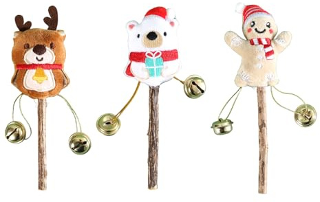 YIZITU Lot de 3 jouets à mâcher naturels en forme de bâton de menthe pour chat