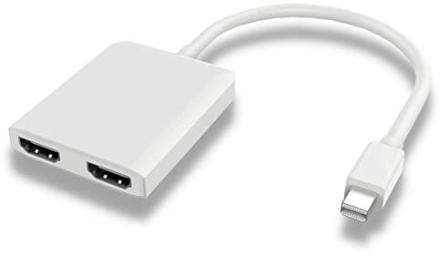 PremiumCord MST Adapter Mini DisplayPort 1.2 auf 2x HDMI 2.0, Extension + Mirror + 2 Various Screens, Video 4K@30Hz 2160p, Full HD 1080p 60Hz, weiß