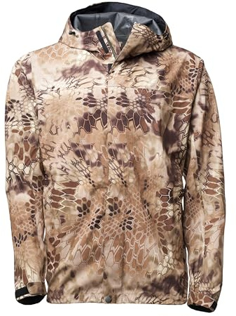 Kryptek Jupiter Chaqueta de caza de camuflaje impermeable y transpirable para hombre