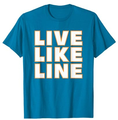 Live Like Line - Maglietta con supporto per pallavolo Maglietta
