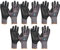 vasalat Guantes de trabajo para hombre y mujer, guantes de montaje con botones Multi-Flex 11 (XXL) 5 pares