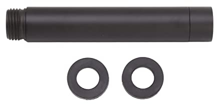 Brazo de Ducha, Brazo de Cabeza de Tubo de Extensión Elegante y Moderno de Acero Inoxidable, Salida de Agua Extensora Baja Existente, Duradero para Cabezal de Baño Fijo, Negro