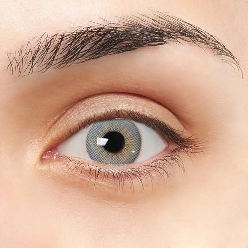 Alicante VIP Lentillas de Color azul con verde diseño super natural con aro de definición 2 Lentes de contacto anuales + portalentes + pinza + aplicador