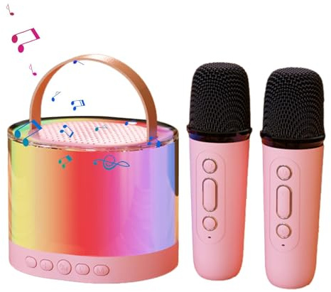 Karaoke Machine, Machine Portable Karaoke Machine,Ensemble de haut-parleurs de microphone compact Système de karaoké | Équipement de karaoke pour enfants polyvalent