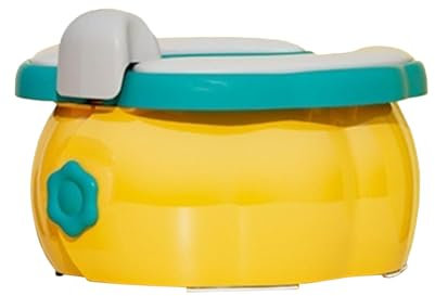 Kinder-Toilettensitz, tragbar, niedlich, Kürbisform, leicht, zusammenklappbar, rutschfest, für Kinder von 2–6 Jahren, Camping, Babyzubehör für Familie