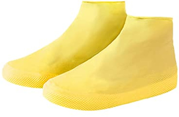 Anneome Cubiertas De Látex para Zapatos Desechables Antideslizantes Cubrebotas De Látex para Lluvia Amarillo Cubrezapatos Unisex