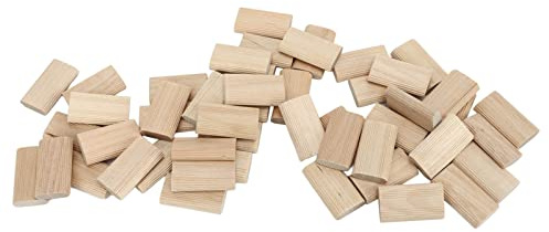 XUMIUZIY Set di 50 Tasselli Domino in Legno di Faggio 8 X 40 Mm per il Fissaggio Affidabile di Mobili e Ingegneria dei Telai