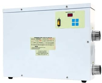 5,5-18KW högeffektiv poolvärmarepump Elektrisk poolvärmare med digital display for badkar, SPA Effektiv uppvärmning(15KW)