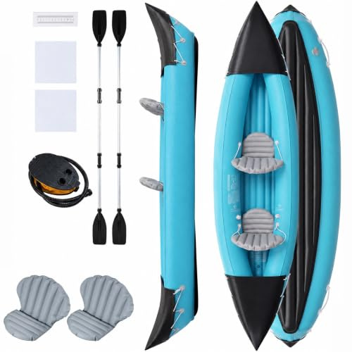 HOMASIS Kayak Hinchable de 2 Plazas