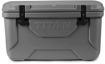 Arctic Zone Titan Deep Freeze 55Q Premium Ice Chest Roto Cooler with Microban Antimicrobial Protection, Gray