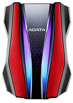 ADATA HD770G - Disco Duro Externo (2 TB, USB 3.2 Gen.1, Clase de protección IP68, Rojo, AHD770GG, 2 TB)