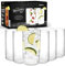 Kitchen Lux Lot de verres à eau fins et ronds de 170 à 538,6 g – Verres à eau highball élégants – Ensemble de verres de luxe pour cocktails pétillants, vin, bière, whisky, dîner