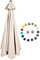 BEEGMA Replacement Parasol Canopy 2.0/2.3/2.7/3.0m Patio Umbrella Replacement Canopy 6 Arms/8 Arms Canopy Replacement Cover for Garden Market Beach Umbrella (Color : White, Size : 2.7m/9FT-6Ribs)