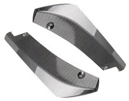 LXBSXY 2 Stück Auto Seitenschweller für Suzuki, Karosserie Spoilerlippe ABS Rocker Splitter Winglet Wings Canard Diffusor Auto Spoiler Styling Zubehör,Front-Carbon Fibre