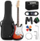 CAHAYA Set di Chitarra Elettrica e Amplificatore: chitarra Stratocaster da 39 pollici con 3 pickup (S-S-H), include custodia, accordatore, Whammy Bar e 4 plettri