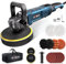 GEVEELIFE Polishing Polisher, 6/7 1600W, Car Rotary Polishing Polisher, Buffer, 7 Variable Speed, 1000-3500 Rpm, Removable Car Handle, Boat Sanding, Polishing