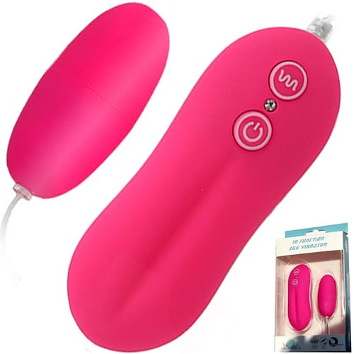 FOPS mini Vibrator Bullet FOPS vibro Egg for Women 10 Modes Strong & Quiet Vibrating Egg Clitoris Stimulator Pink 6 cm M14