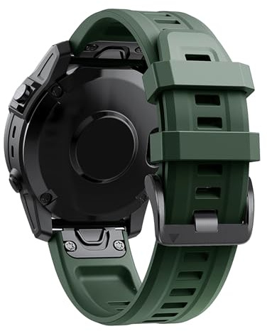 Générique Bracelet en Silicone Compatible avec Fenix 7X 7 6X 6 Pro 5 5X Plus Epix Gen 2 Tactix Bravo Bracelet de montre 26mm 22mm Bracelet(Army Green,22mm For Epix Gen 2)