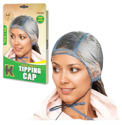 Professional Hair Highlighting Tipping Cap | Disposable Salon Hair Coloring & Frosting Cap | Bleaching, Dyeing & Streaking Cap for Hair Stylists & Home Use | Reusable & Easy-to-Use Highlight Cap