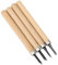 Holz Messer, Tools Set, 4 PCS professionelle Messer Manuelle Spitzer Gummi Stempel Messer Carving Tools Set