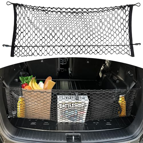 Red de Carga de Malla Estilo sobre para KIA Sorento LX S EX SX 2021-2024 - Accesorios para Coche - Organizadores y Almacenamiento de Maletero de Primera Calidad - Red de Carga para SUV - Organizador