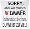 Merclix Kissenbezug 45x45cm Geschenke für Freundin Geschenk Beste Geburtstag Weihnachten Freund Geburtstagsgeschenk, (TW-EX-ET220076A1)