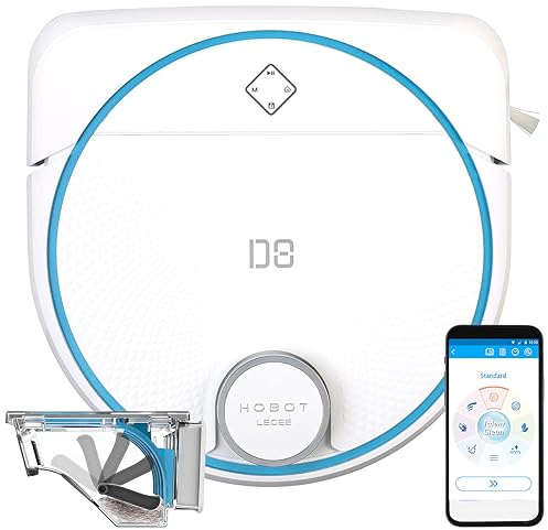 Sichler Exclusive Saug Wischroboter: HOBOT LEGEE D8 Multiroom-Wisch- und Saugroboter, WLAN, Lidar, 5.000 Pa (Laser-Saugroboter, mit Absaugstation, Senioren Handy)
