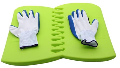 Recolector de hojas – Rastrillo de hojas, garra de jardín, recogedor ergonómico con guantes, herramienta de jardín versátil para hojas, residuos de césped, recolección de basura, ayuda de compostaje