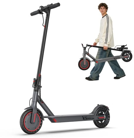 Riceel R50 Monopattino Elettrico Adulto con Freccia Direzionale, 30km di Autonomia, Velocità Fino a 25 km/h, 8.5 Pneumatici Solidi, Carico massimo 120 kg, Doppia frenata