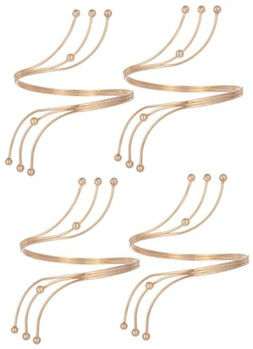 YRYRYW 4st manschettarmband för kvinnor Armsmycken Flickor Armlänk Bred armlänk Mode Armband för kvinnor Household faucets