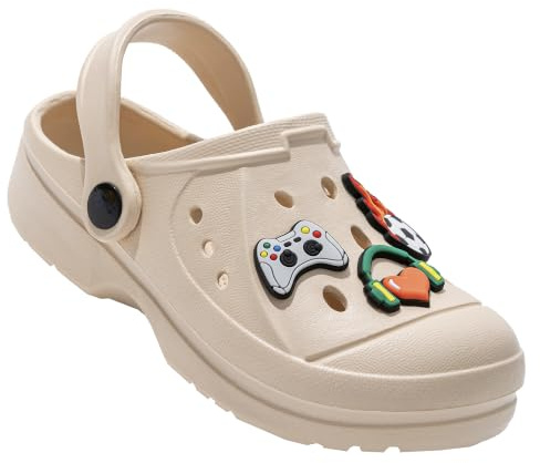 The Essentials Wardrobe Children TEW Clogs - Beige - UK-2