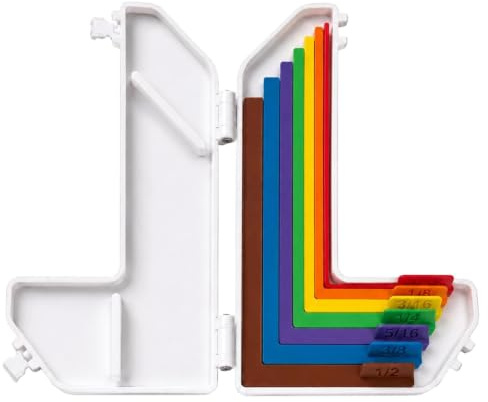 Paper Crafting Alignment Guides, 7 Precision Layering Spacers with Storage Case | 1/16 to 1/2 Inch Increments, Color-Coded. Perfect for Card Making, Scrapbooking.