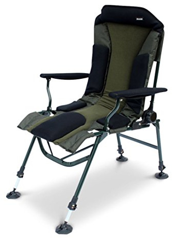 Abode Carp Fishing Camping Folding Easy-Arm™ Long Leg Recliner Sport Chair
