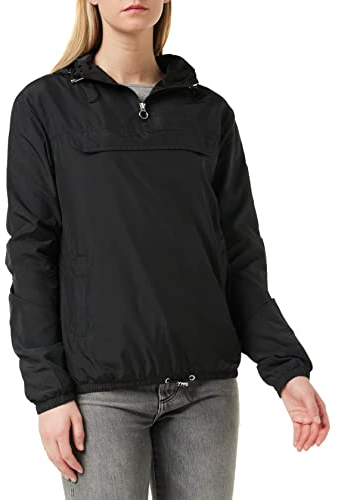 Urban Classics Damen Ladies Basic Pullover Jacke, Schwarz (Black 00007), XL EU