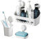 LEVERLOC Duschablage ohne Bohren mit Saugnapf Stabiles Badezimmer Regal aus Edelstahl, Wasserdicht & Großzügige Ablagefläche 3er-Pack für Shampoo, Duschtgel & Seife, Weiß