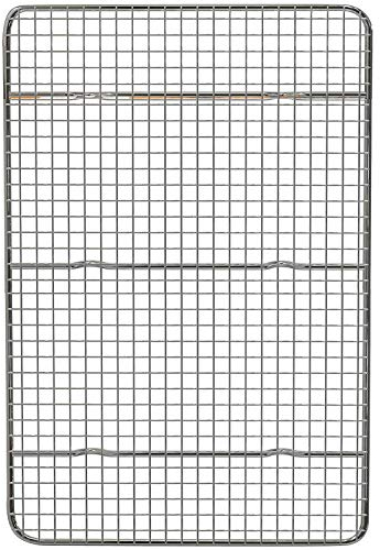, griglia di raffreddamento e griglia di cottura, adatta per teglia da quarto di foglio, acciaio, per forno 40 x 30 cm