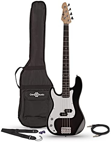 Gear4music Bajo Electrico Zurdo 4 Cuerdas