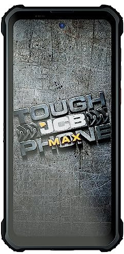 JCB Toughphone Max, rugged 6.67 smartphone, Android 12, Unlocked dual SIM, 48MP Camera, TP232, 128GB, Black