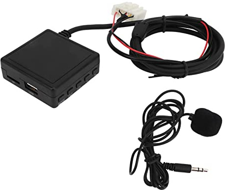 Bil Bluetooth-adapter, ABS Bärbar Aux-ingång Handsfree-samtal Brusreducering Bluetooth-mottagare Ersättning För Mazda 3 6