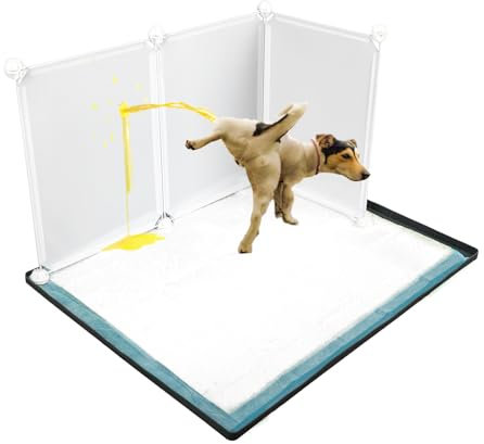 Purrfect Pfotentoilette mit hohen Wänden, Indoor-Hundetöpfchen für kleine und mittelgroße Hunde, kein Verschütten von Urinierpad-Halter